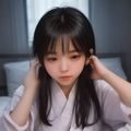 女性感染科医生佩戴听诊器坐在办公桌前查阅病历，神情认真专注